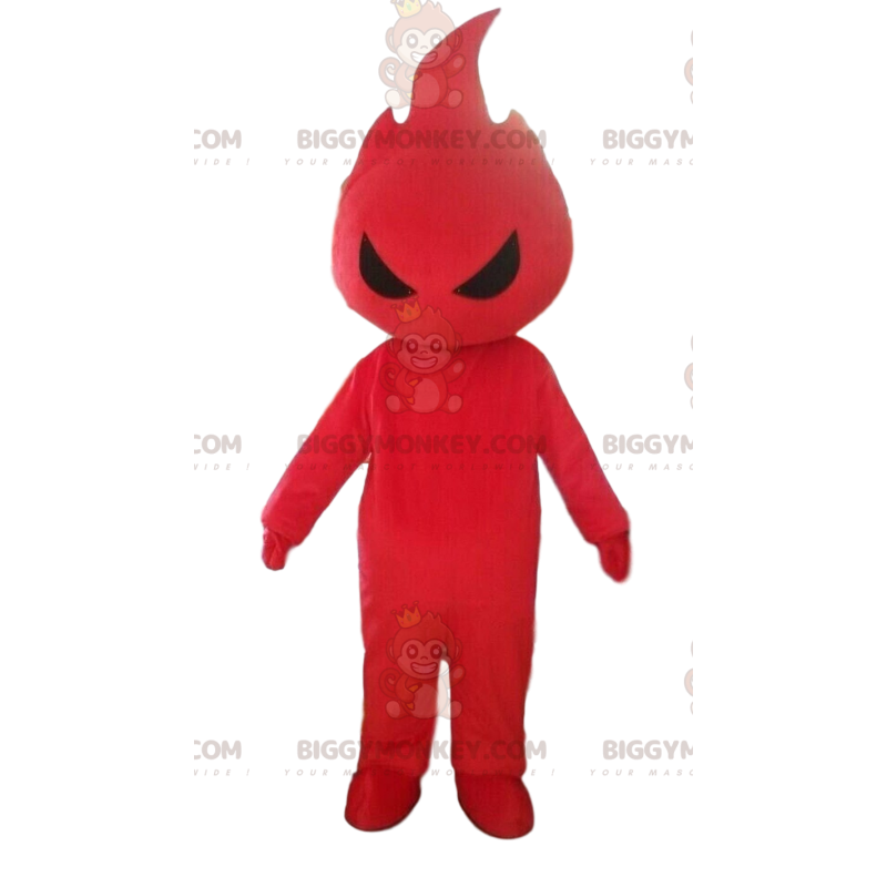 BIGGYMONKEY™ red flame mascot costume, flame costume, fire