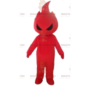 BIGGYMONKEY™ red flame mascot costume, flame costume, fire