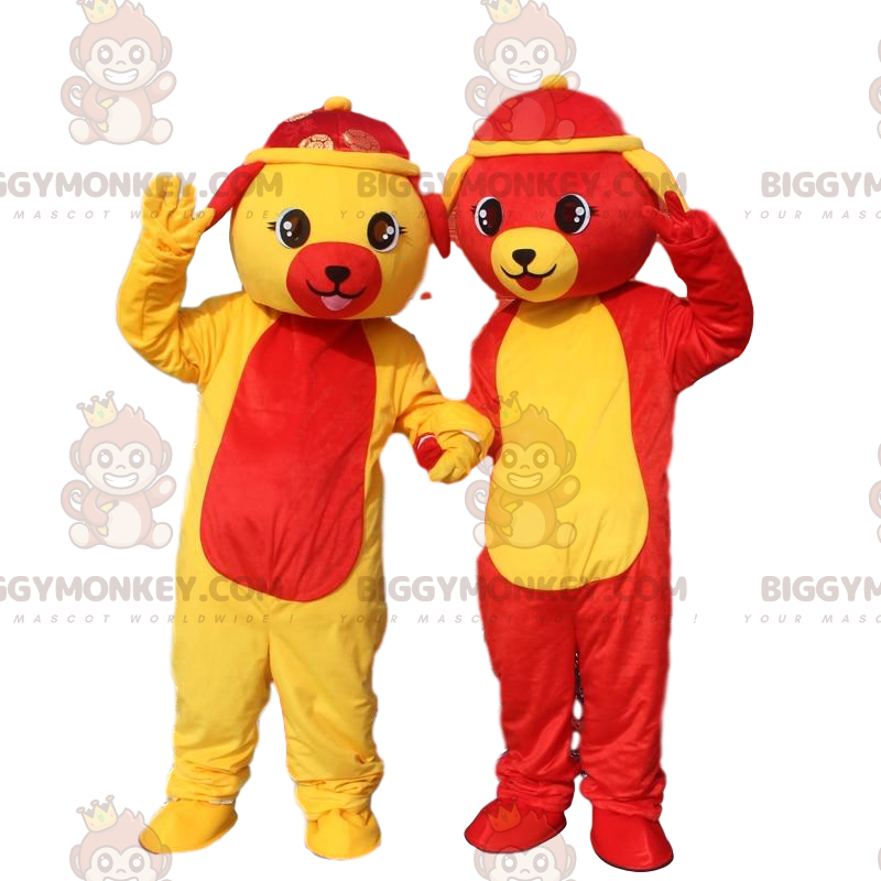 2 BIGGYMONKEY™s hundemaskot, hundekostumer, hundekjole -