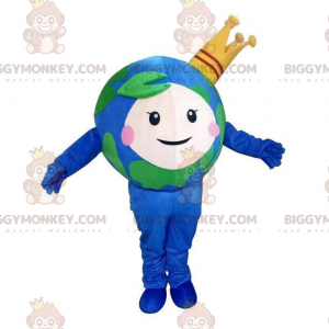 Costume de mascotte BIGGYMONKEY™ planète Terre, costume Terre