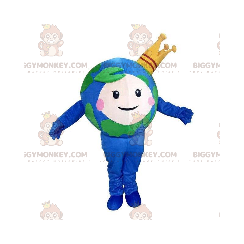 Costume de mascotte BIGGYMONKEY™ planète Terre, costume Terre