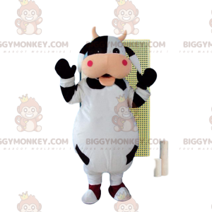 Traje de mascote de vaca BIGGYMONKEY™, fantasia de fazenda