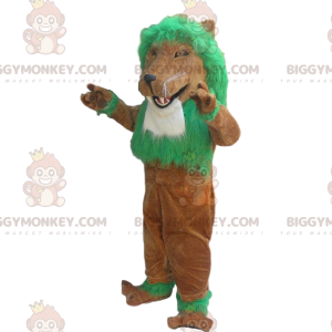 Costume da mascotte leone marrone BIGGYMONKEY™, costume da