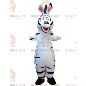 Kostium maskotki BIGGYMONKEY™ Marty'ego, Słynna zebra z