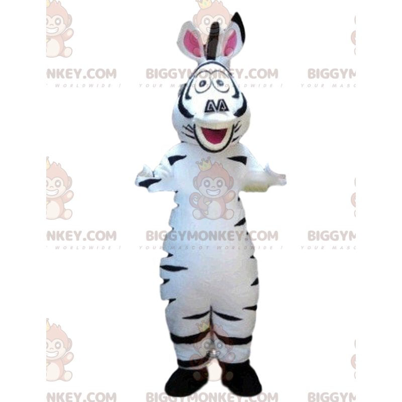 Traje de mascote Marty's BIGGYMONKEY™, zebra famosa de