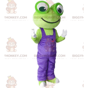 Costume de mascotte BIGGYMONKEY™ de grenouille rigolote