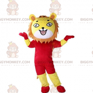 Costume da mascotte Leone BIGGYMONKEY™, costume da cucciolo di