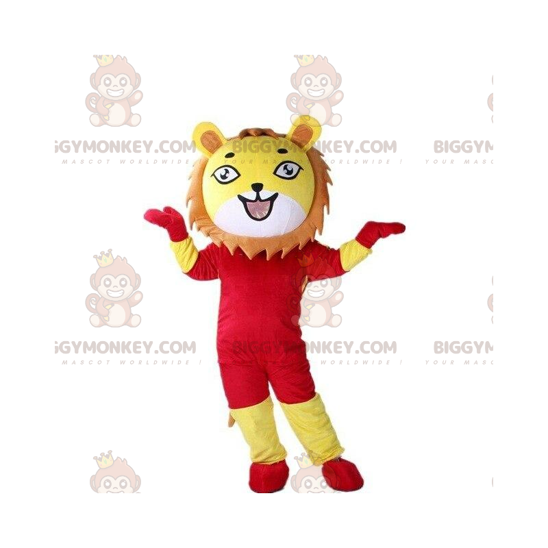 Costume de mascotte BIGGYMONKEY™ de lion, costume de lionceau