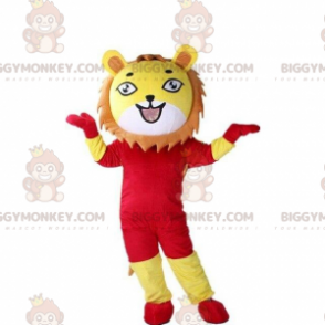 Lion BIGGYMONKEY™ mascottekostuum, leeuwenwelpkostuum