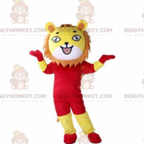 Lion BIGGYMONKEY™ maskotkostume, løveunge kostume, tiger fancy