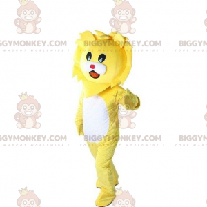 Fantasia de mascote de leão amarelo BIGGYMONKEY™, fantasia de