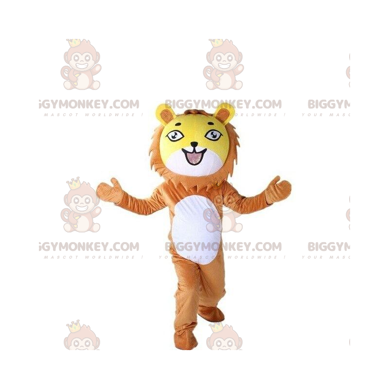 Costume da mascotte Leone BIGGYMONKEY™, costume da cucciolo di