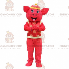 Disfraz de mascota Asia Pig BIGGYMONKEY™, disfraz asiático