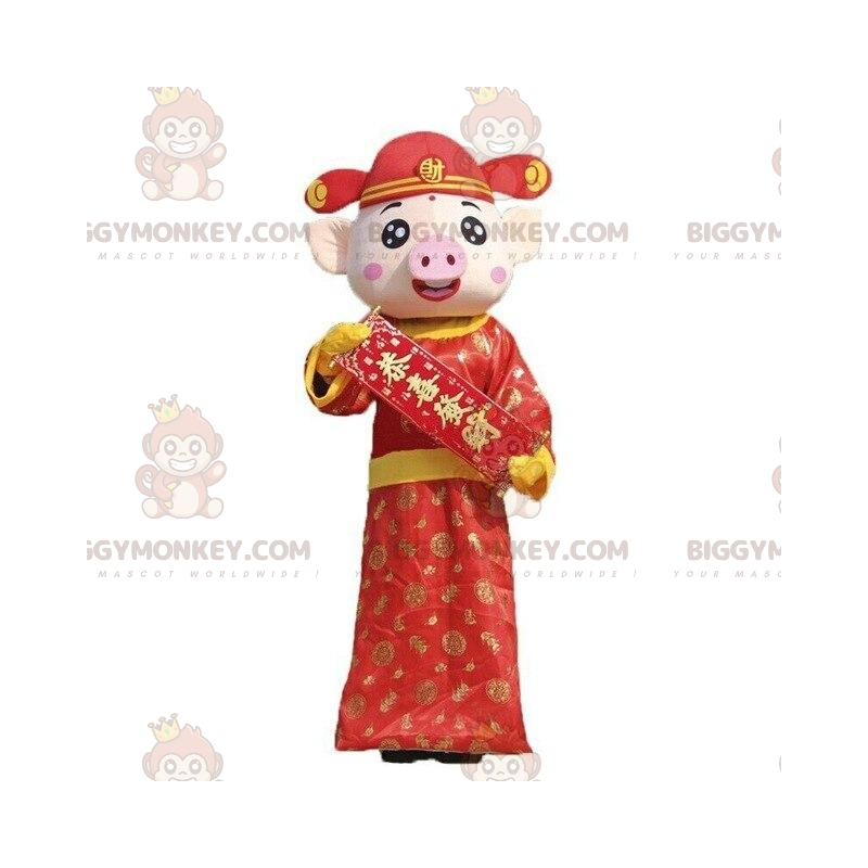 Costume de mascotte BIGGYMONKEY™ signe chinois, costume de