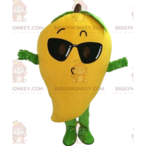 Mango BIGGYMONKEY™ maskotdräkt, fruktdräkt, exotisk fruktdräkt