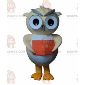 Big Eyed Owl BIGGYMONKEY™ mascottekostuum, uilkostuum, uil -