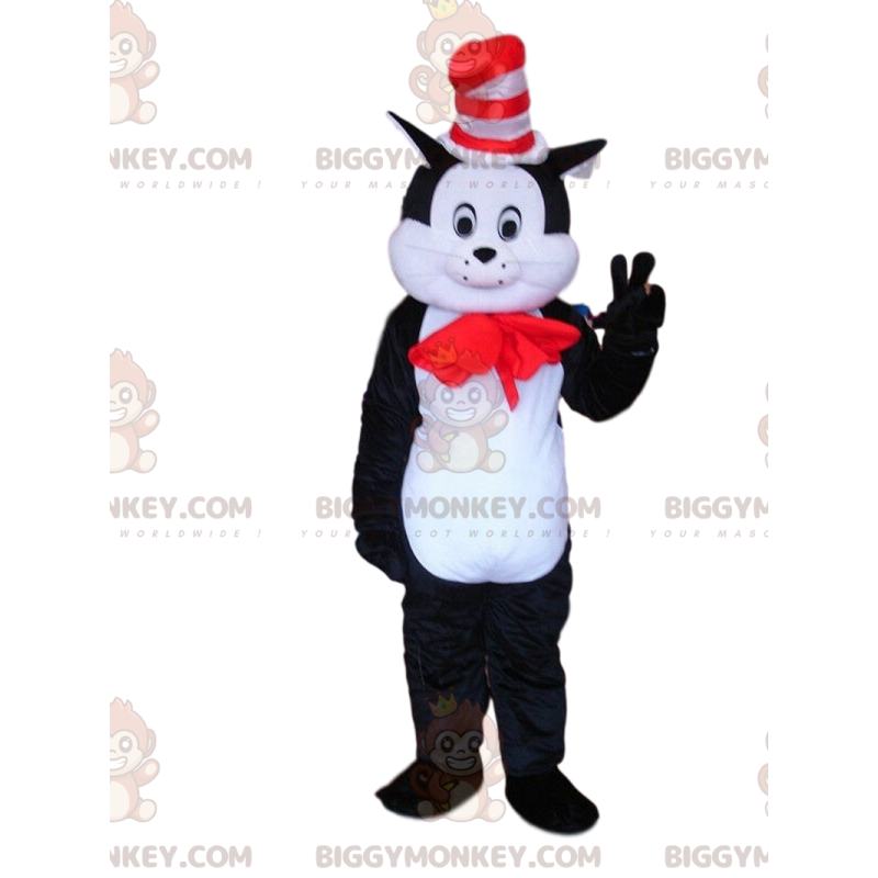 Cat BIGGYMONKEY™ mascot costume, tomcat costume, festive cat