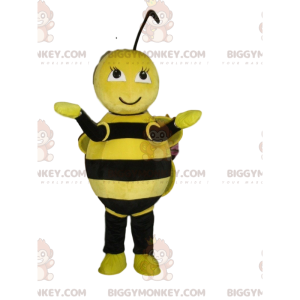 Bee BIGGYMONKEY™ maskot kostume, flyvende insekt kostume, hveps