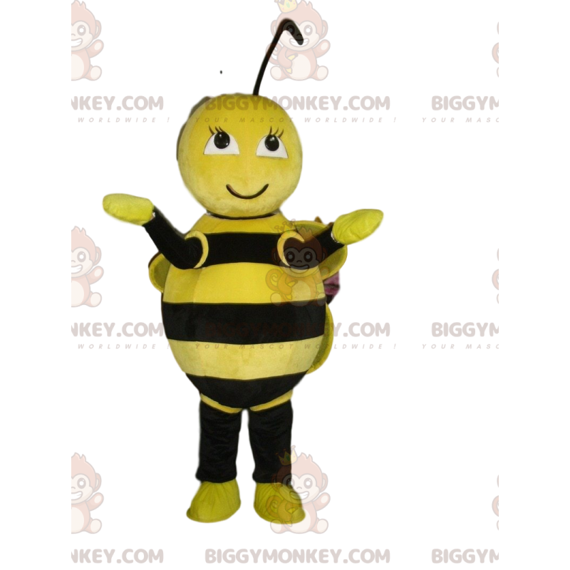 Bee BIGGYMONKEY™ Maskottchenkostüm, fliegendes Insektenkostüm