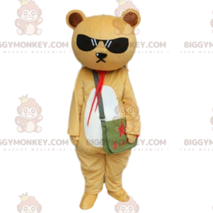 Costume da mascotte BIGGYMONKEY™ da orsacchiotto beige e