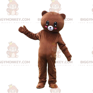 BIGGYMONKEY™ costume mascotte romantico orsacchiotto, costume