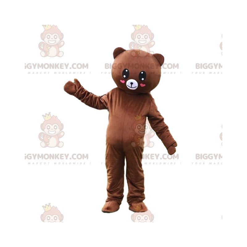 BIGGYMONKEY™ romantische teddybeer mascotte kostuum, romantisch