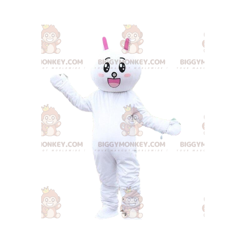 Bunny BIGGYMONKEY™ mascot costume, plush bunny costume. giant