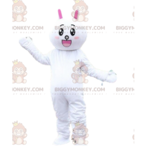 Bunny BIGGYMONKEY™ mascottekostuum, pluche konijnenkostuum.