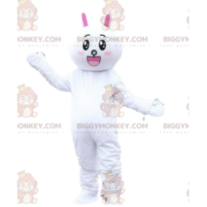 Bunny BIGGYMONKEY™ Maskottchenkostüm, Plüschhäschenkostüm.