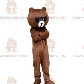 Teddy bear costume with dark glasses, bear costume -