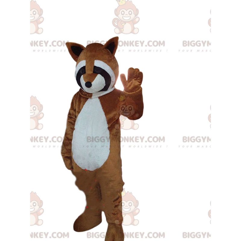 Costume de mascotte BIGGYMONKEY™ de raton laveur, costume de