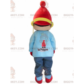 Little Boy Winter Vacation BIGGYMONKEY™ Mascot Costume -