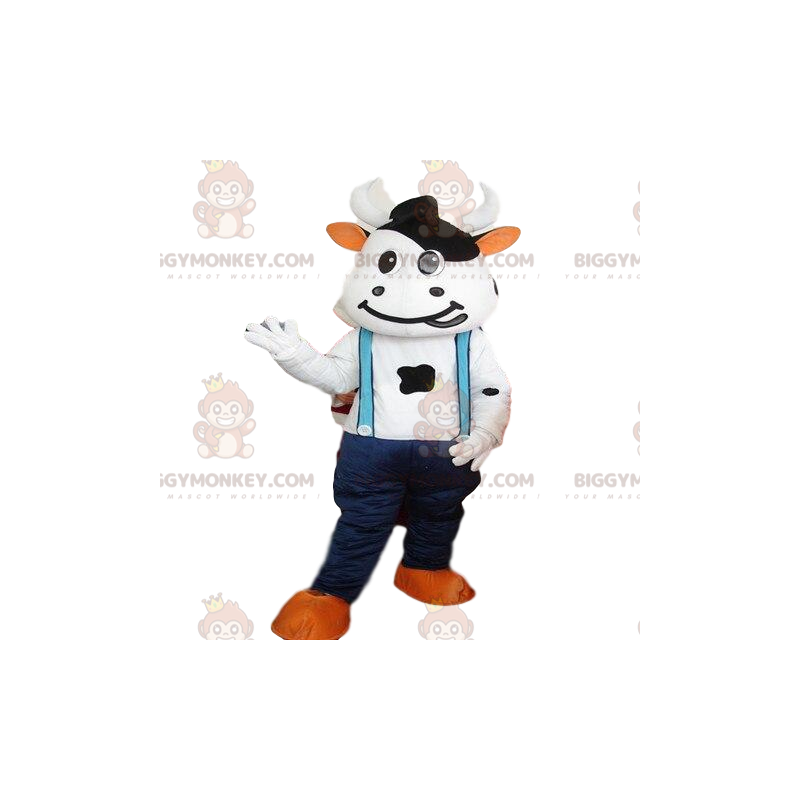 Déguisement de vache, Costume de mascotte BIGGYMONKEY™ de la