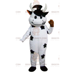 Στολή μασκότ Cow BIGGYMONKEY™, στολή αγελάδας, φανταχτερό