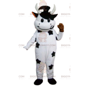 Cow BIGGYMONKEY™ mascot costume, cow costume, bull fancy dress