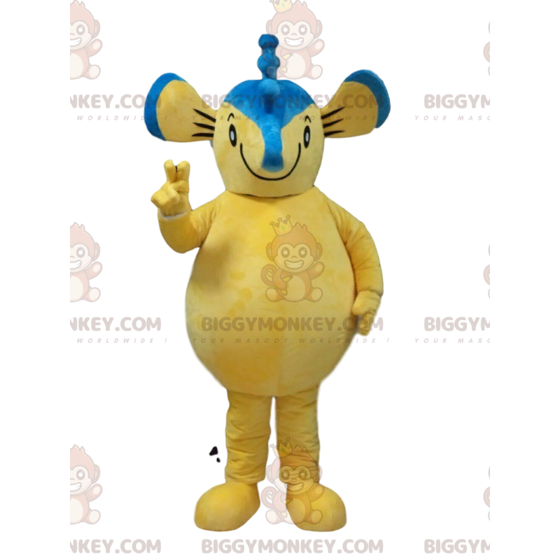 BIGGYMONKEY™ mascottekostuum zeepaardje, muiskostuum, geel dier