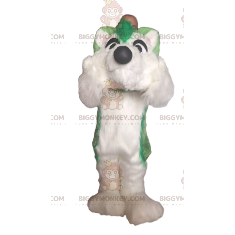 BIGGYMONKEY™ costume da mascotte di husky, costume da cane