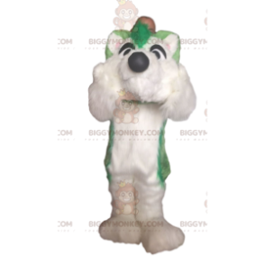 BIGGYMONKEY™ maskotkostume af husky, hundekostume, plys behåret