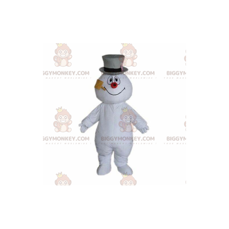 Sneeuwman BIGGYMONKEY™ mascottekostuum, bergkostuum