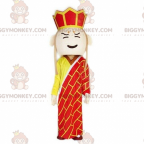 Koning BIGGYMONKEY™ mascottekostuum, feestelijk en kleurrijk