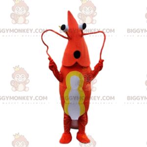 Fantasia de mascote de camarão BIGGYMONKEY™, fantasia de