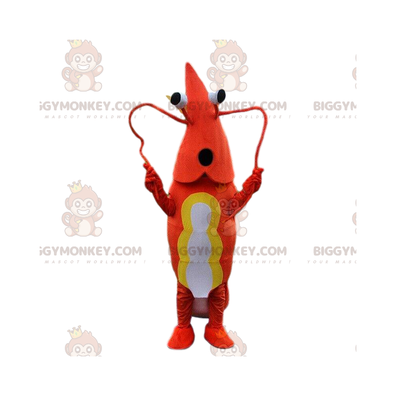 Costume de mascotte BIGGYMONKEY™ de crevette, costume