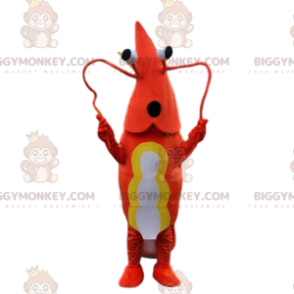 Costume da mascotte gamberetti BIGGYMONKEY™, costume da