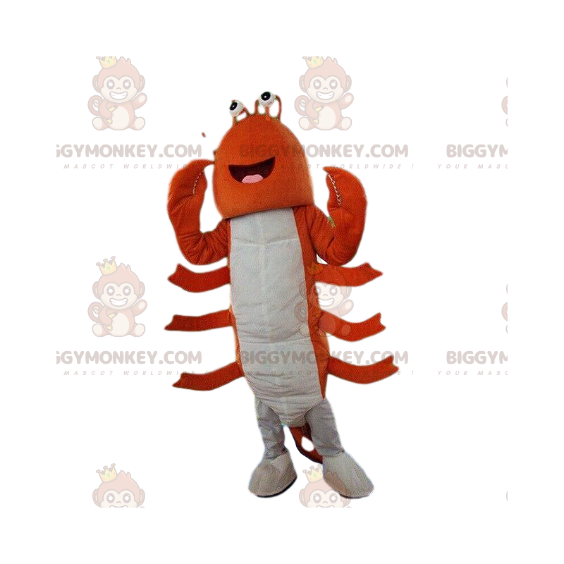 Lobster BIGGYMONKEY™ mascot costume, crawfish costume, sailor