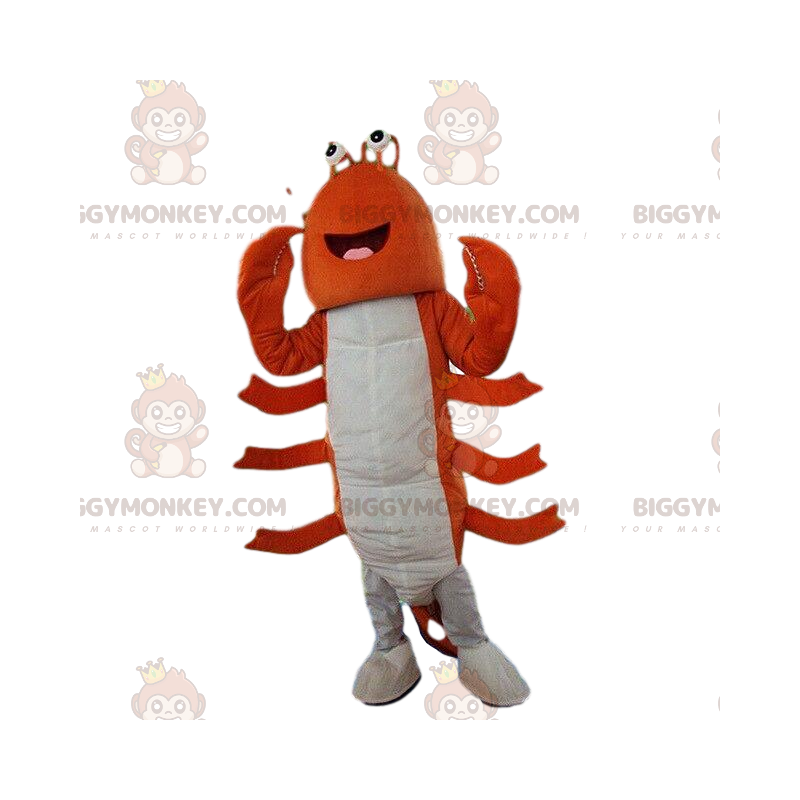 Lobster BIGGYMONKEY™ mascottekostuum, langoestenkostuum