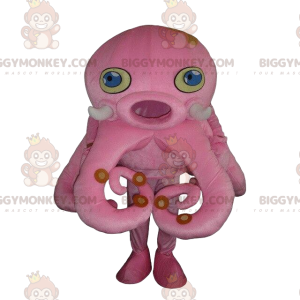 Costume de mascotte BIGGYMONKEY™ de poulpe rose, costume de