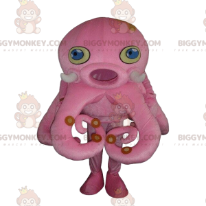 Pink blæksprutte BIGGYMONKEY™ maskotkostume