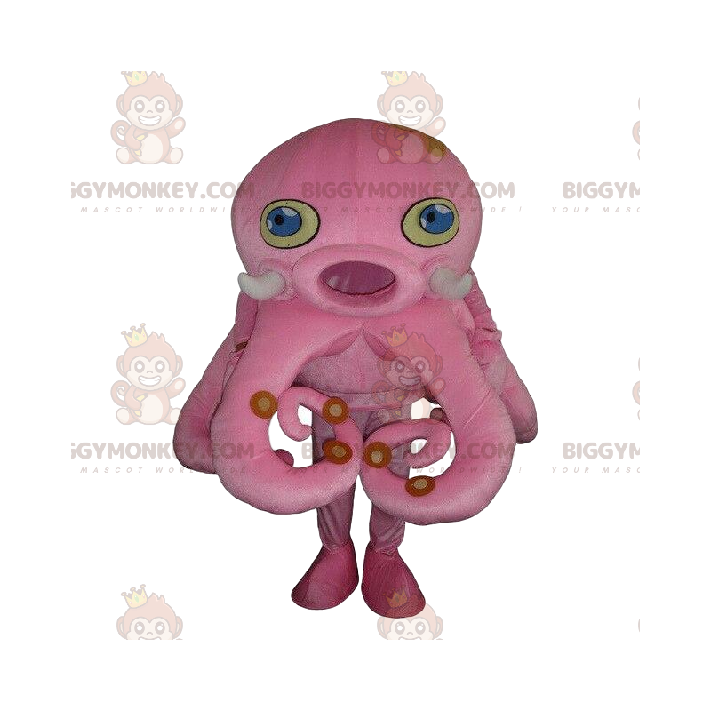 Kostým maskota růžové chobotnice BIGGYMONKEY™, kostým