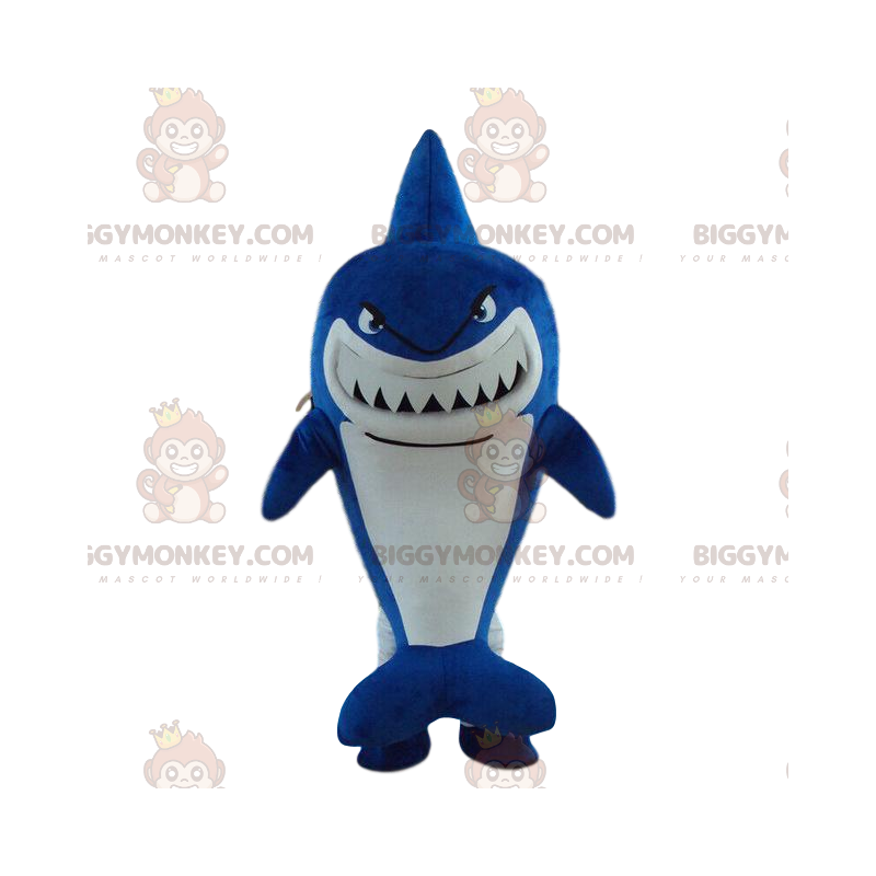 Disfraz de mascota de tiburón azul BIGGYMONKEY™, disfraz de