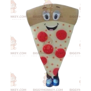Fato de mascote de fatia de pizza BIGGYMONKEY™, fantasia de